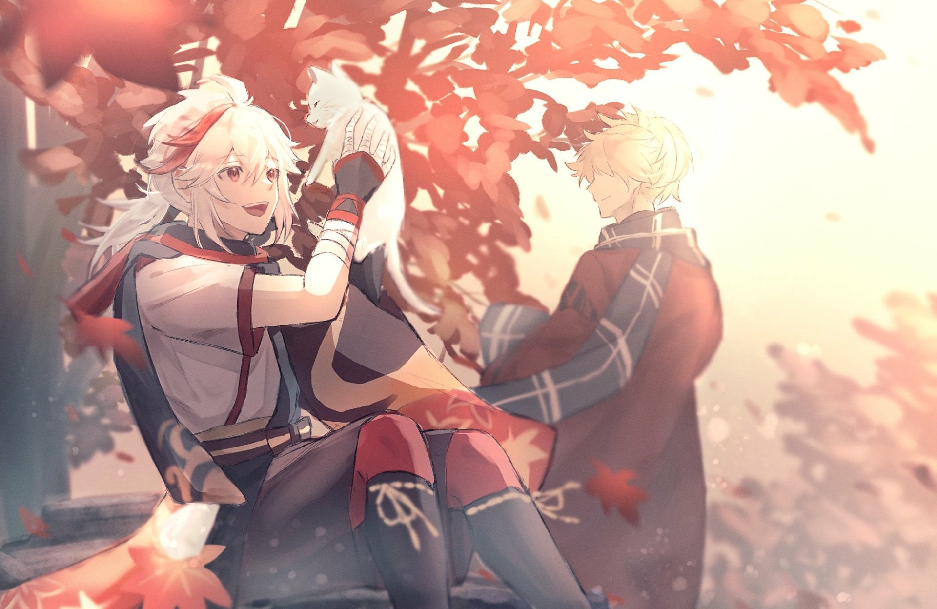 Download Sapphire (Genshin Impact) Kaedehara Kazuha (Genshin Impact) Video Game Genshin Impact HD Wallpaper