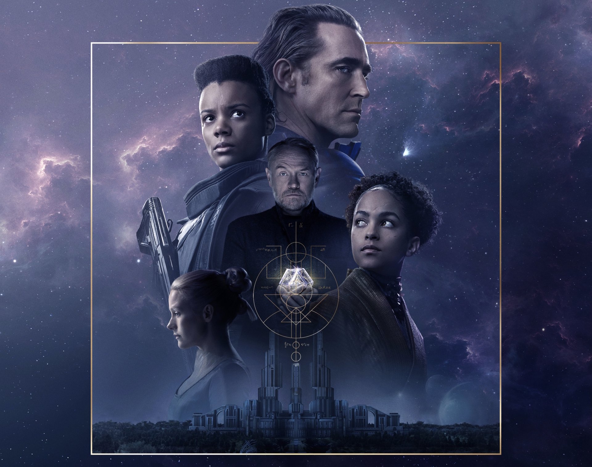 Download Lee Pace Laura Birn Leah Harvey Jared Harris TV Show Foundation HD Wallpaper