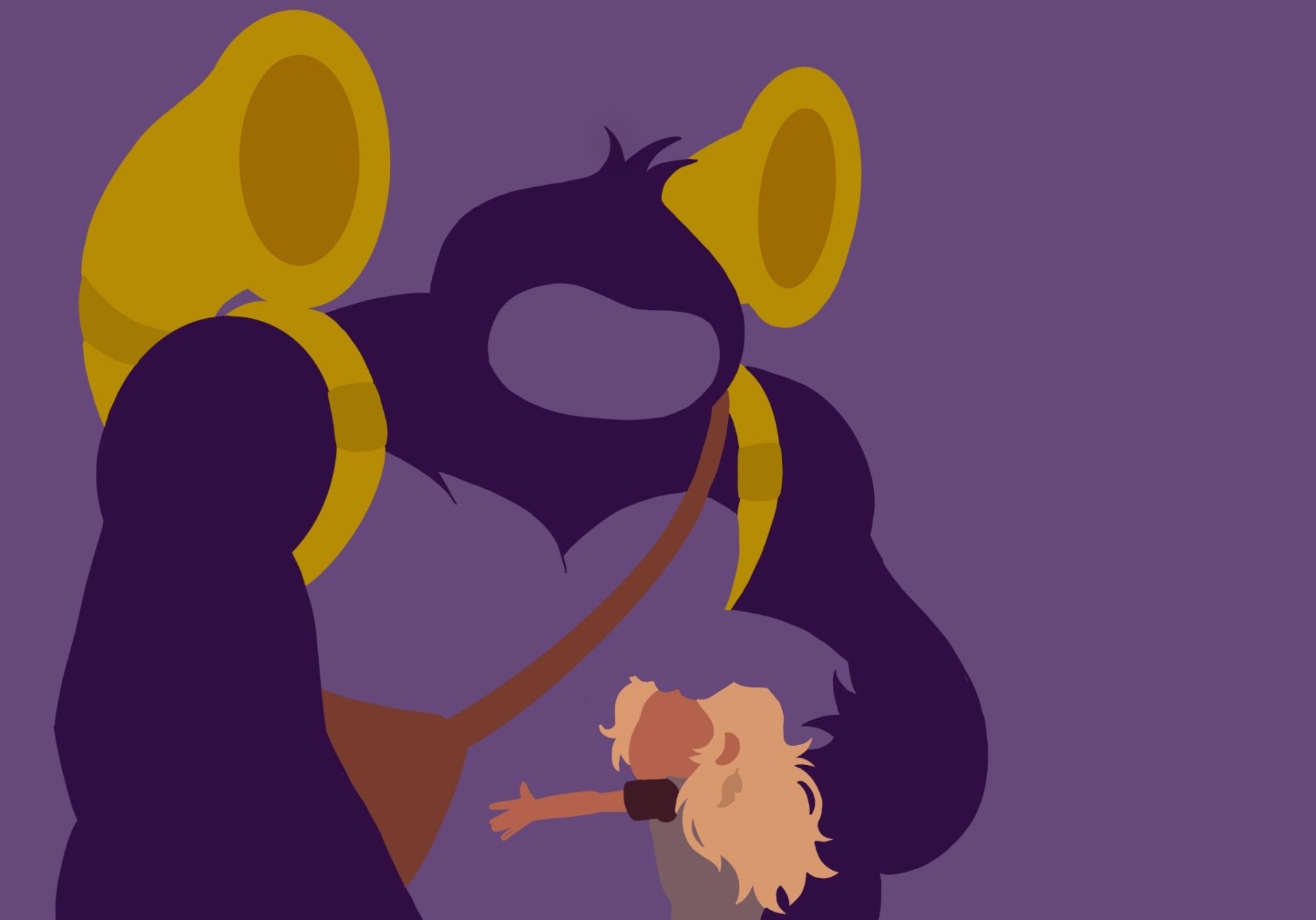 Download Minimalist Hazel (Infinity Train) Tuba (Infinity Train) TV Show Infinity Train HD Wallpaper by brightfiressketchbook