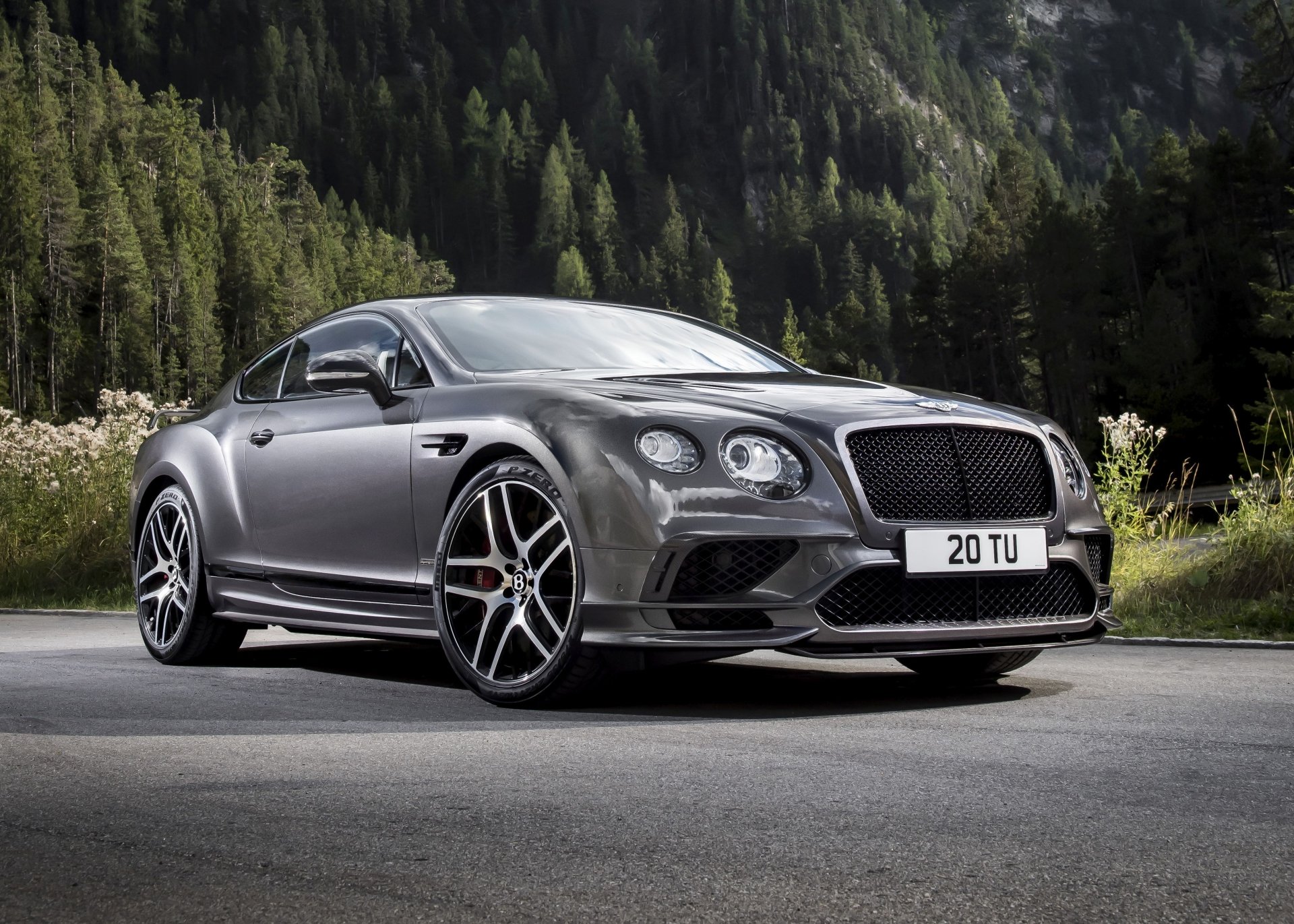 Download Silver Car Vehicle Bentley Continental 4k Ultra HD Wallpaper