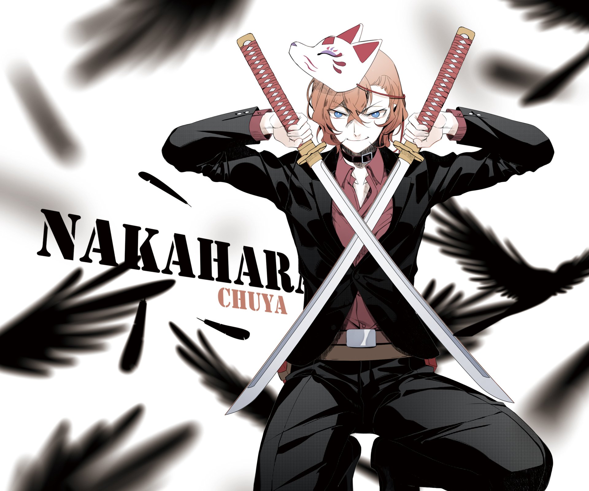Download Chuya Nakahara Anime Bungou Stray Dogs HD Wallpaper