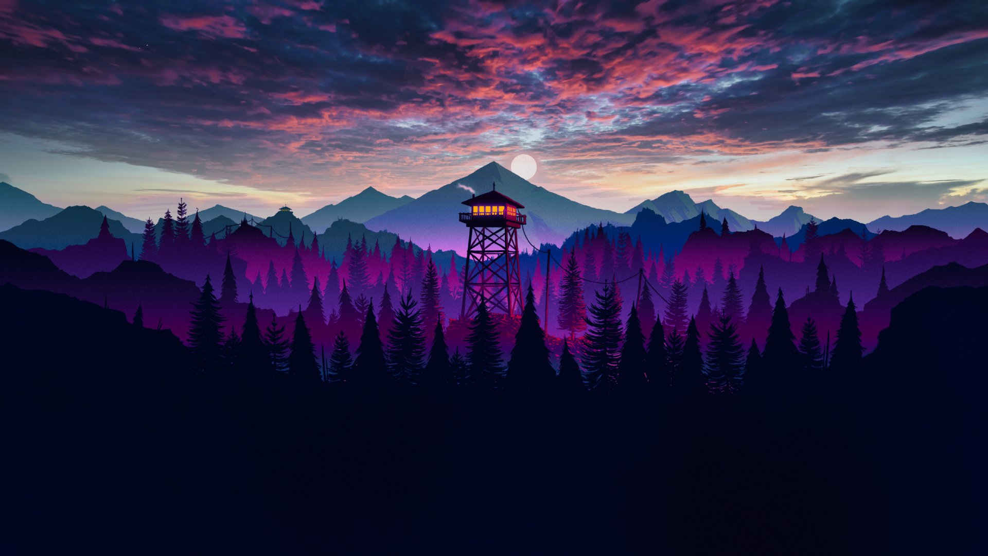 Download Video Game Firewatch HD Wallpaper by Magedraw