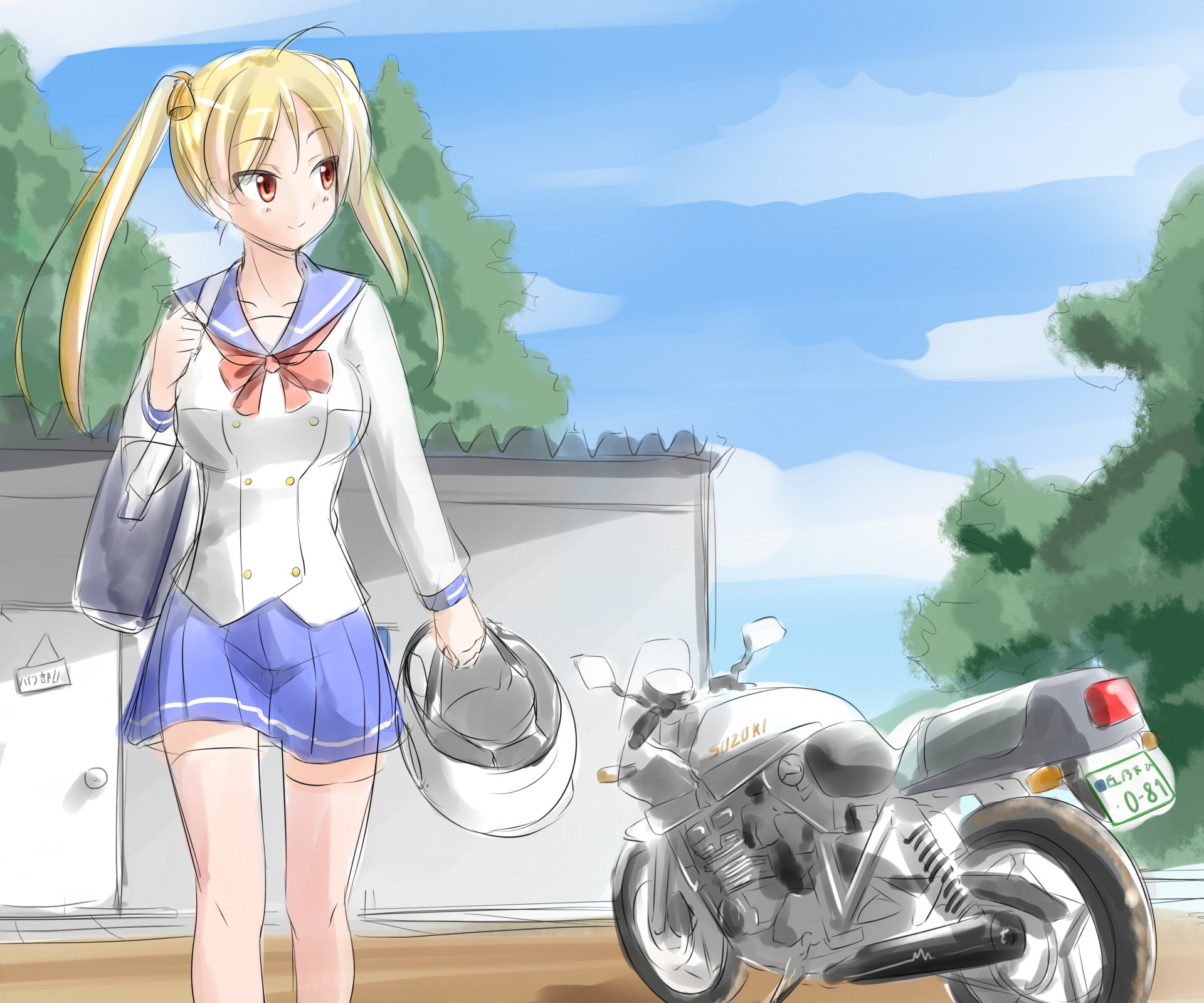 Download Rin Suzunoki Anime Bakuon!! HD Wallpaper by まりも氏