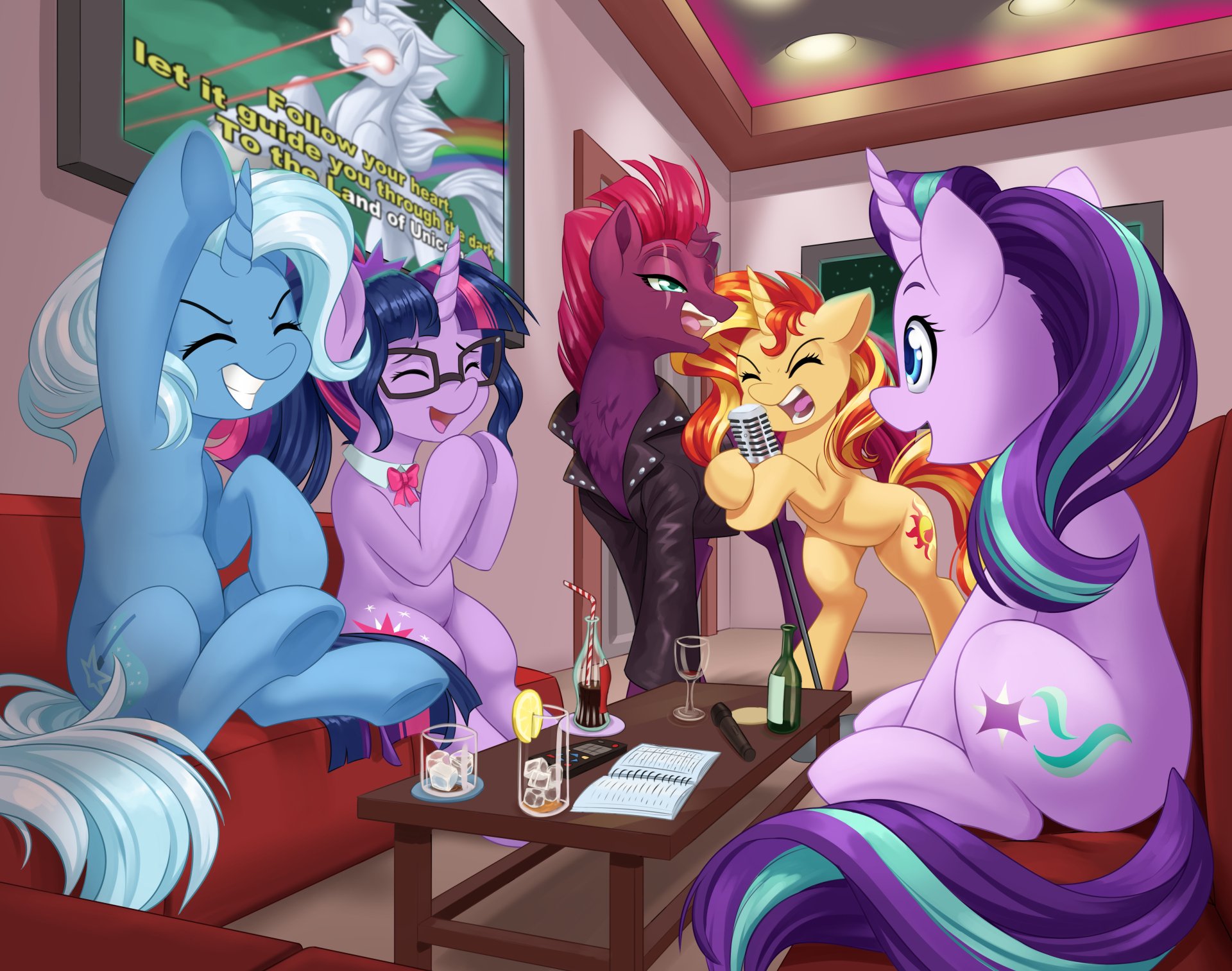 Download Starlight Glimmer Tempest Shadow Sunset Shimmer Trixie (My Little Pony) Sci-Twi (My Little Pony) TV Show My Little Pony: Friendship Is Magic HD Wallpaper by dstears