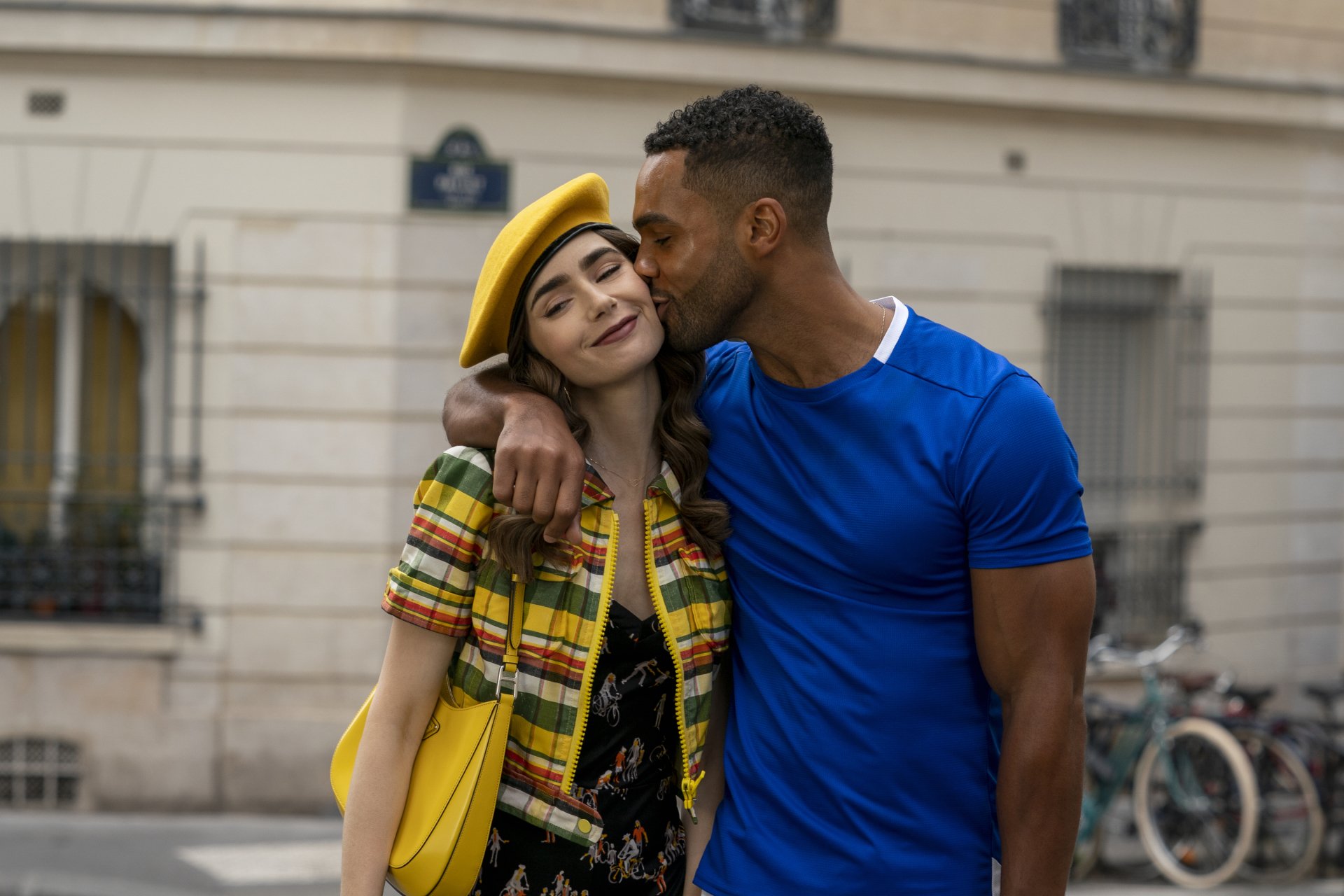 Download Lucien Laviscount Lily Collins TV Show Emily In Paris HD Wallpaper