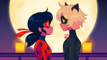 Ladybug (Marinette Dupain-Cheng) Cat Noir (Miraculous Ladybug) TV Show Miraculous Ladybug HD Desktop Wallpaper | Background Image
