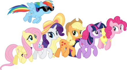 Rainbow Dash Fluttershy (My Little Pony) Rarity (My Little Pony) Pinkie Pie Applejack (My Little Pony) Twilight Sparkle TV Show My Little Pony: Friendship Is Magic HD Desktop Wallpaper | Background Image