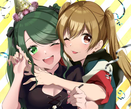 Kyoko Yamate Esora Shimizu video game D4DJ HD Desktop Wallpaper | Background Image