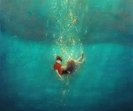 Anime Big Fish & Begonia HD Desktop Wallpaper | Background Image