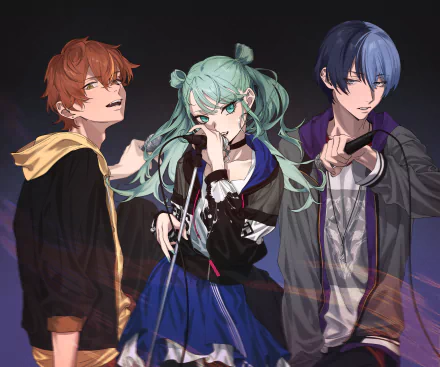 Shinonome Akito Hatsune Miku Aoyagi Touya video game Project Sekai: Colorful Stage! feat. Hatsune Miku HD Desktop Wallpaper | Background Image