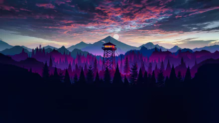  Firewatch with Real sky by Magedraw