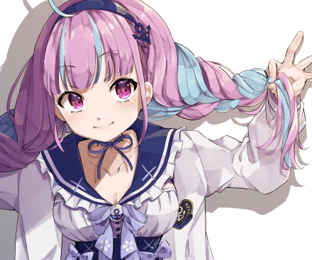 hololive Minato Aqua Anime Virtual Youtuber HD Desktop Wallpaper | Background Image