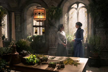 Madeleine Madden Egwene Al'Vere Rosamund Pike Moiraine Damodred TV Show The Wheel of Time HD Desktop Wallpaper | Background Image