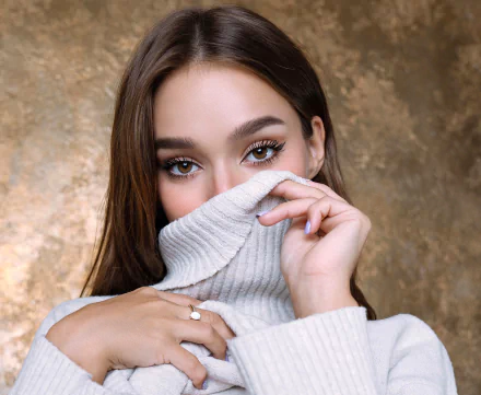 brown eyes woman model HD Desktop Wallpaper | Background Image