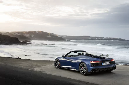 cabriolet vehicle Audi R8 V10 HD Desktop Wallpaper | Background Image