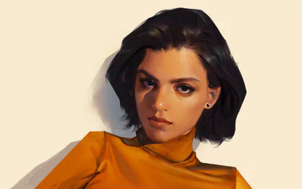 short hair woman artistic HD Desktop Wallpaper | Background Image