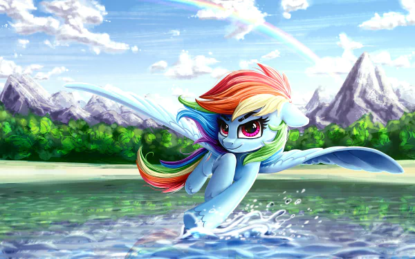 pegasus Rainbow Dash TV Show My Little Pony: Friendship Is Magic HD Desktop Wallpaper | Background Image