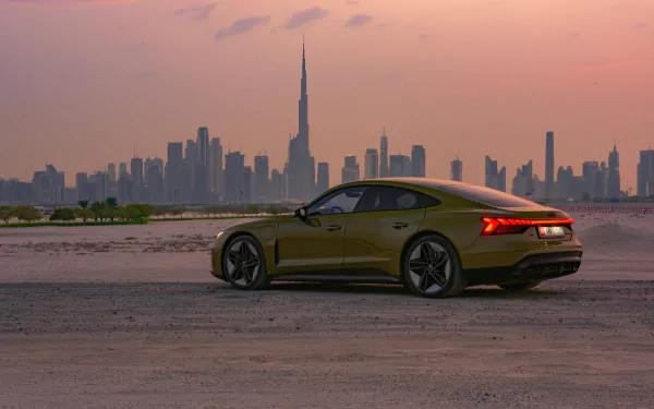 electric car vehicle Audi RS e-Tron GT HD Desktop Wallpaper | Background Image