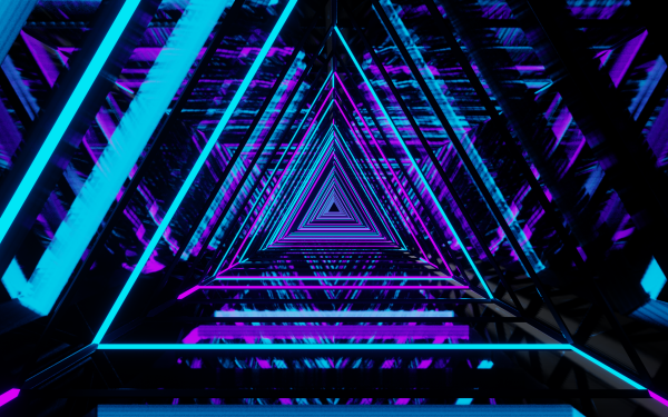 Abstract Tunnel Triangle HD Wallpaper | Background Image