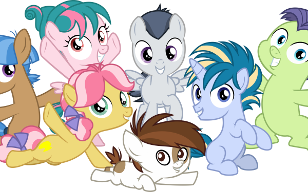 TV Show My Little Pony: Friendship is Magic My Little Pony Rumble Skeedaddle Pipsqueak Tulip Swirl Kettle Corn Mocha Berry HD Wallpaper | Background Image