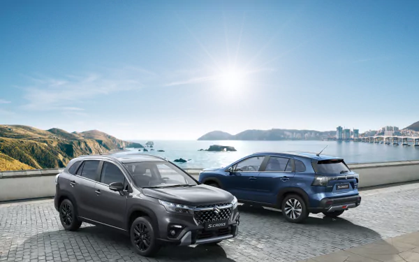 SUV vehicle Suzuki S-Cross Hybrid HD Desktop Wallpaper | Background Image