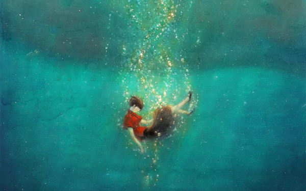 Anime Big Fish & Begonia HD Desktop Wallpaper | Background Image