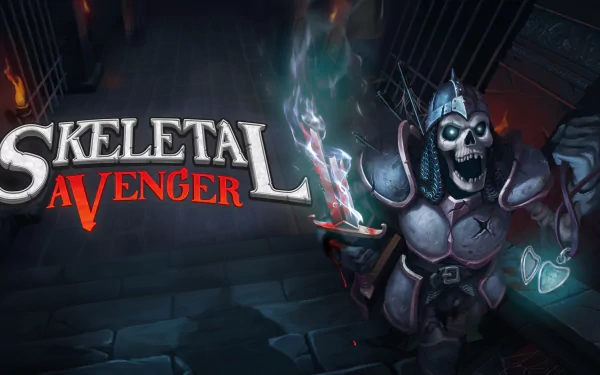video game Skeletal Avenger HD Desktop Wallpaper | Background Image