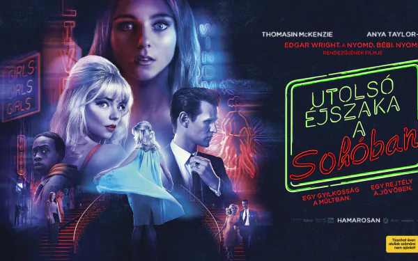 Matt Smith Thomasin McKenzie Anya Taylor-Joy movie Last Night in Soho HD Desktop Wallpaper | Background Image