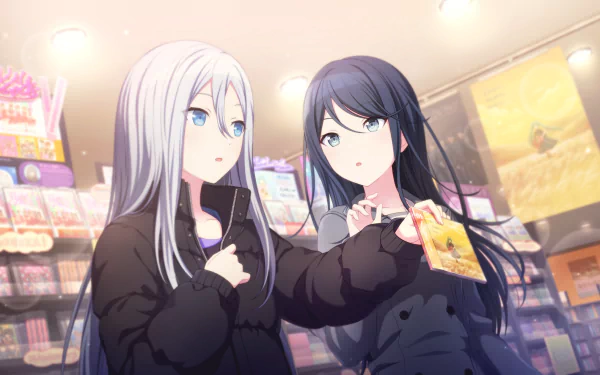 Yoisaki Kanade Hoshino Ichika video game Project Sekai: Colorful Stage! feat. Hatsune Miku HD Desktop Wallpaper | Background Image