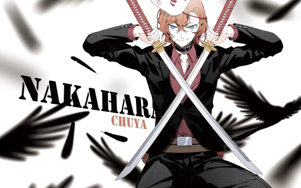 Chuya Nakahara Anime Bungou Stray Dogs HD Desktop Wallpaper | Background Image