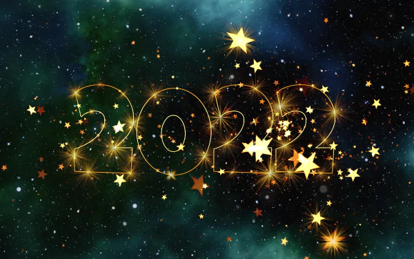holiday New Year 2022 HD Desktop Wallpaper | Background Image