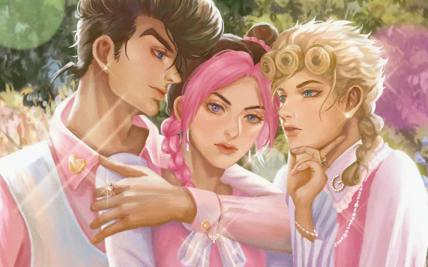 Josuke Higashikata Giorno Giovanna JoJo's Bizarre Adventure: Golden Wind Stone Ocean (Jojo's Bizarre Adventure) Jolyne Cujoh Anime Jojo's Bizarre Adventure HD Desktop Wallpaper | Background Image