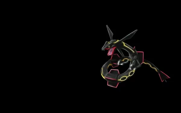 shiny pokémon legendary pokémon Rayquaza (Pokémon) Anime Pokemon HD Desktop Wallpaper | Background Image