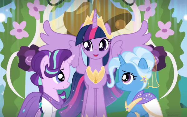 Trixie (My Little Pony) Starlight Glimmer Twilight Sparkle TV Show My Little Pony: Friendship Is Magic HD Desktop Wallpaper | Background Image