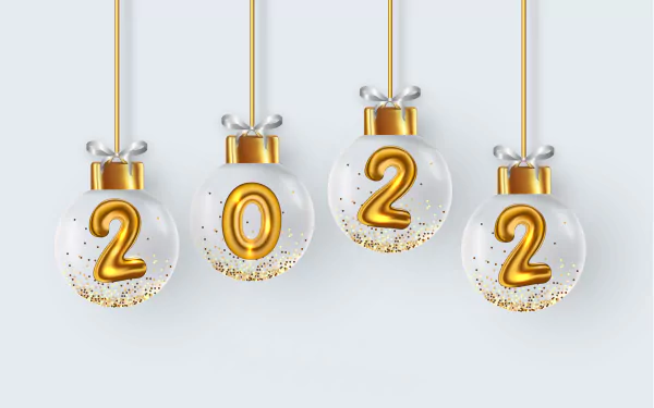 holiday New Year 2022 HD Desktop Wallpaper | Background Image