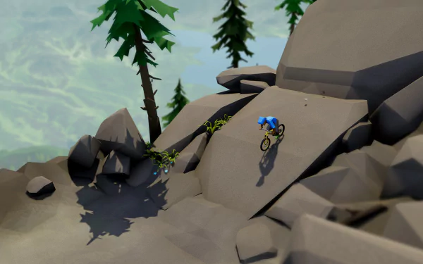 video game Lonely Mountains: Downhill HD Desktop Wallpaper | Background Image