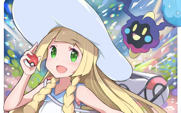 Cosmog (Pokémon) Lillie (Pokemon) Pokémon: Sun and Moon Anime Pokemon HD Desktop Wallpaper | Background Image