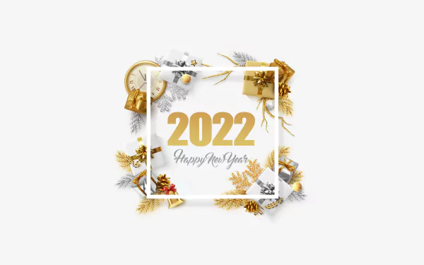 holiday New Year 2022 HD Desktop Wallpaper | Background Image