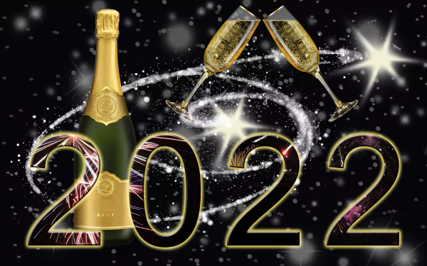 holiday New Year 2022 HD Desktop Wallpaper | Background Image