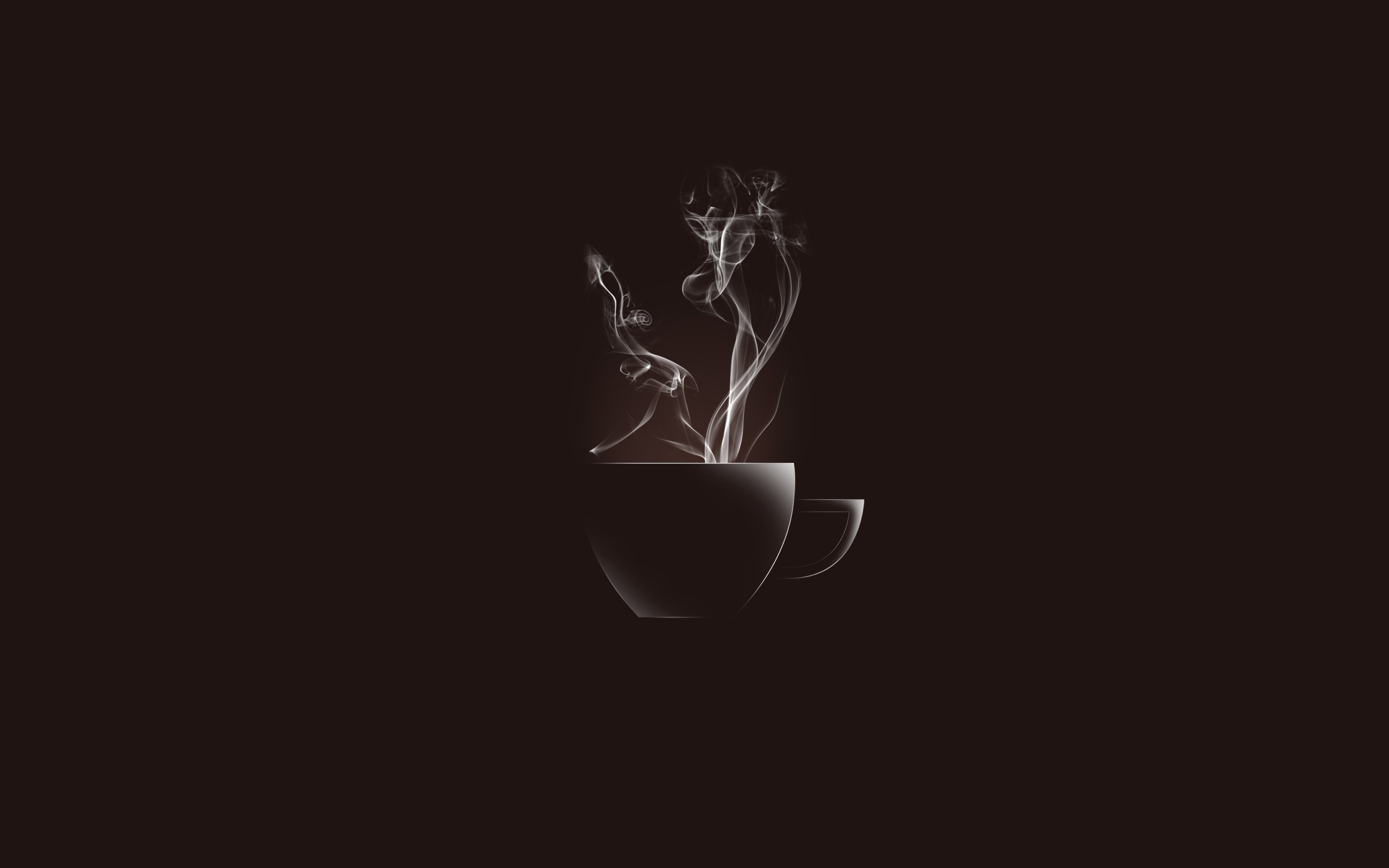 Tea in darkness: A captivating still life featuring a steaming cup of tea surrounded by wisps of smoke.