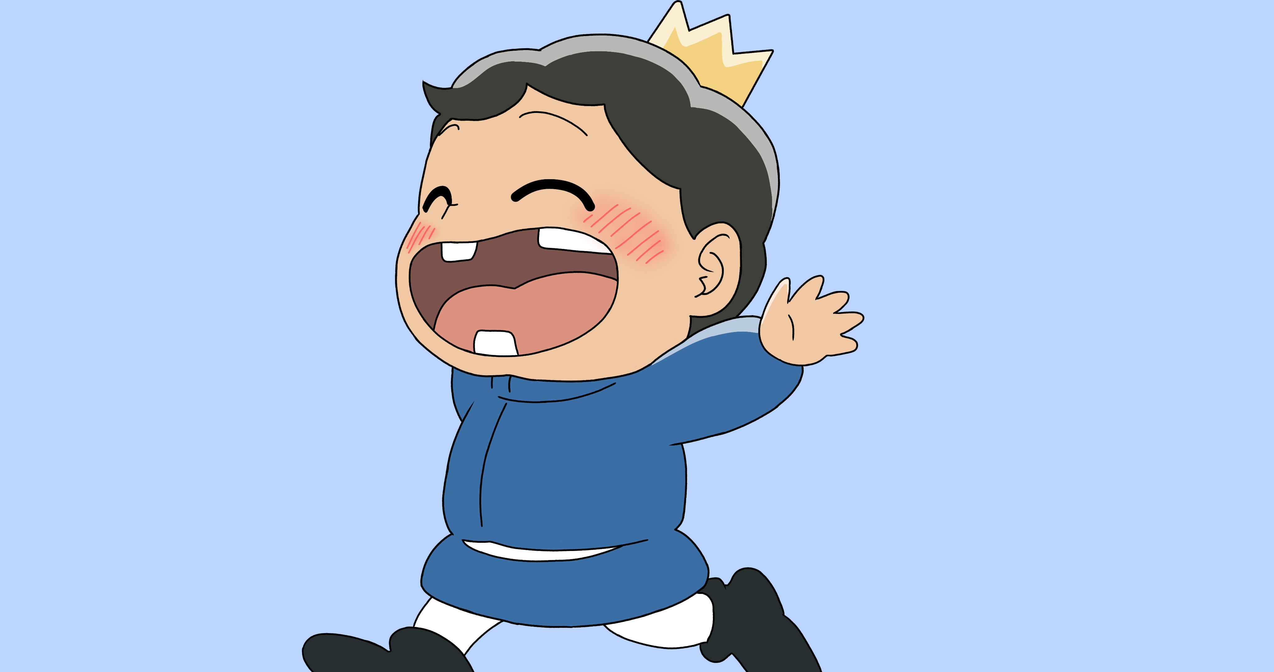 Cute Bojji Profile Cartoon Manga Ranking of Kings Printed 