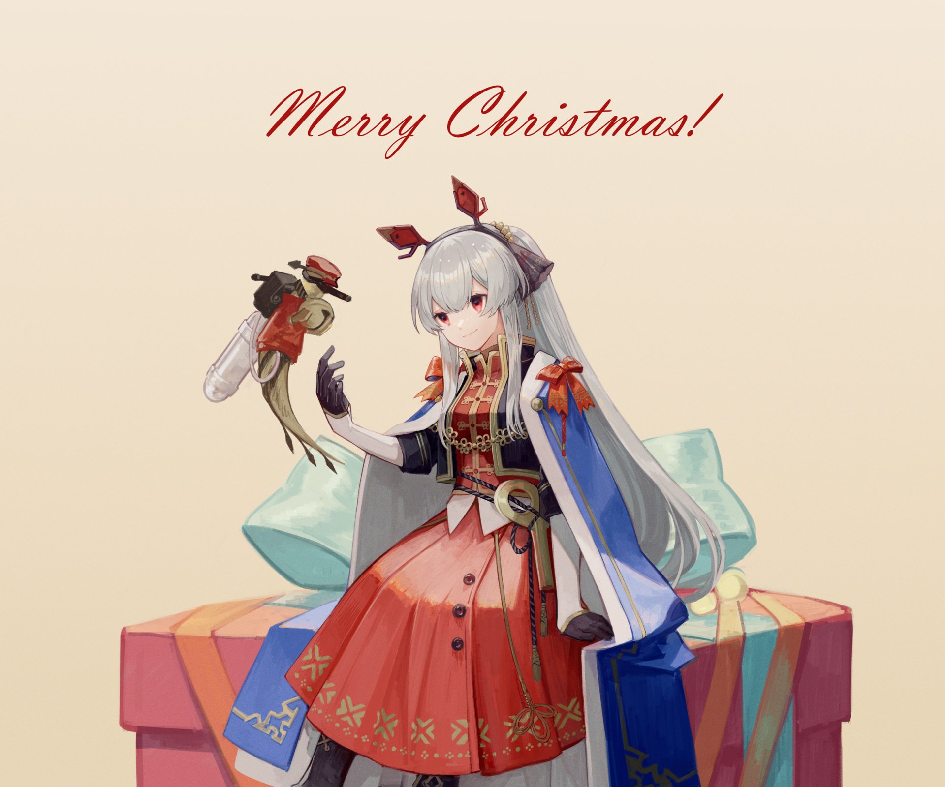 Download Merry Christmas Weedy (Arknights) Video Game Arknights HD Wallpaper