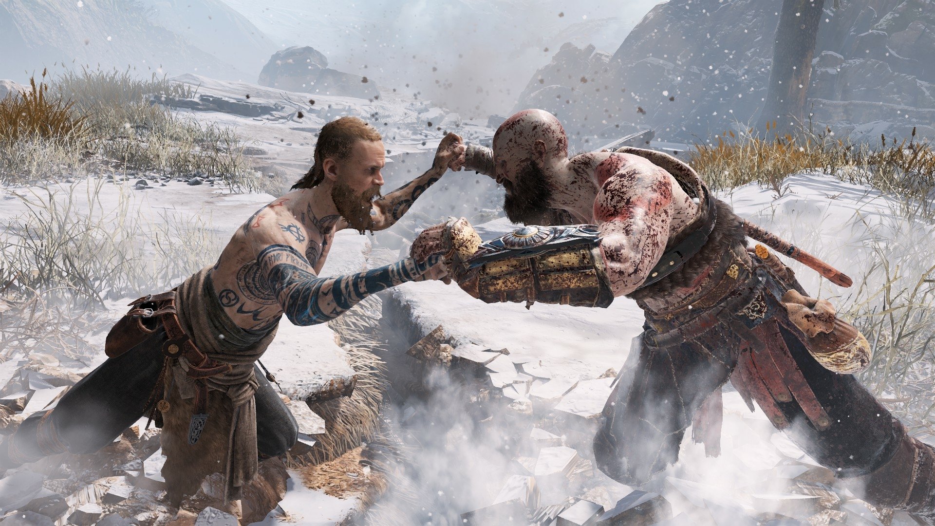 Download Kratos (God Of War) Video Game God Of War Baldur (God Of War) HD Wallpaper