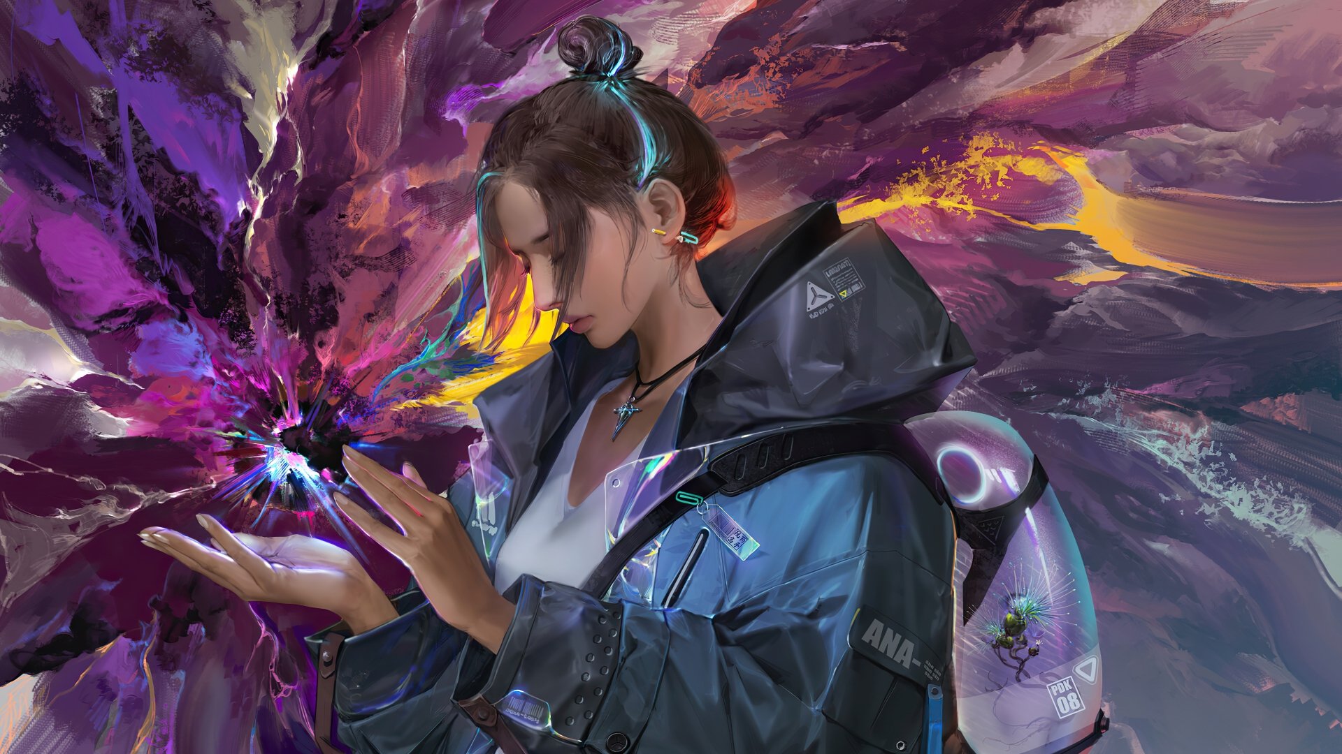 Download Magic Fantasy Woman 4k Ultra HD Wallpaper