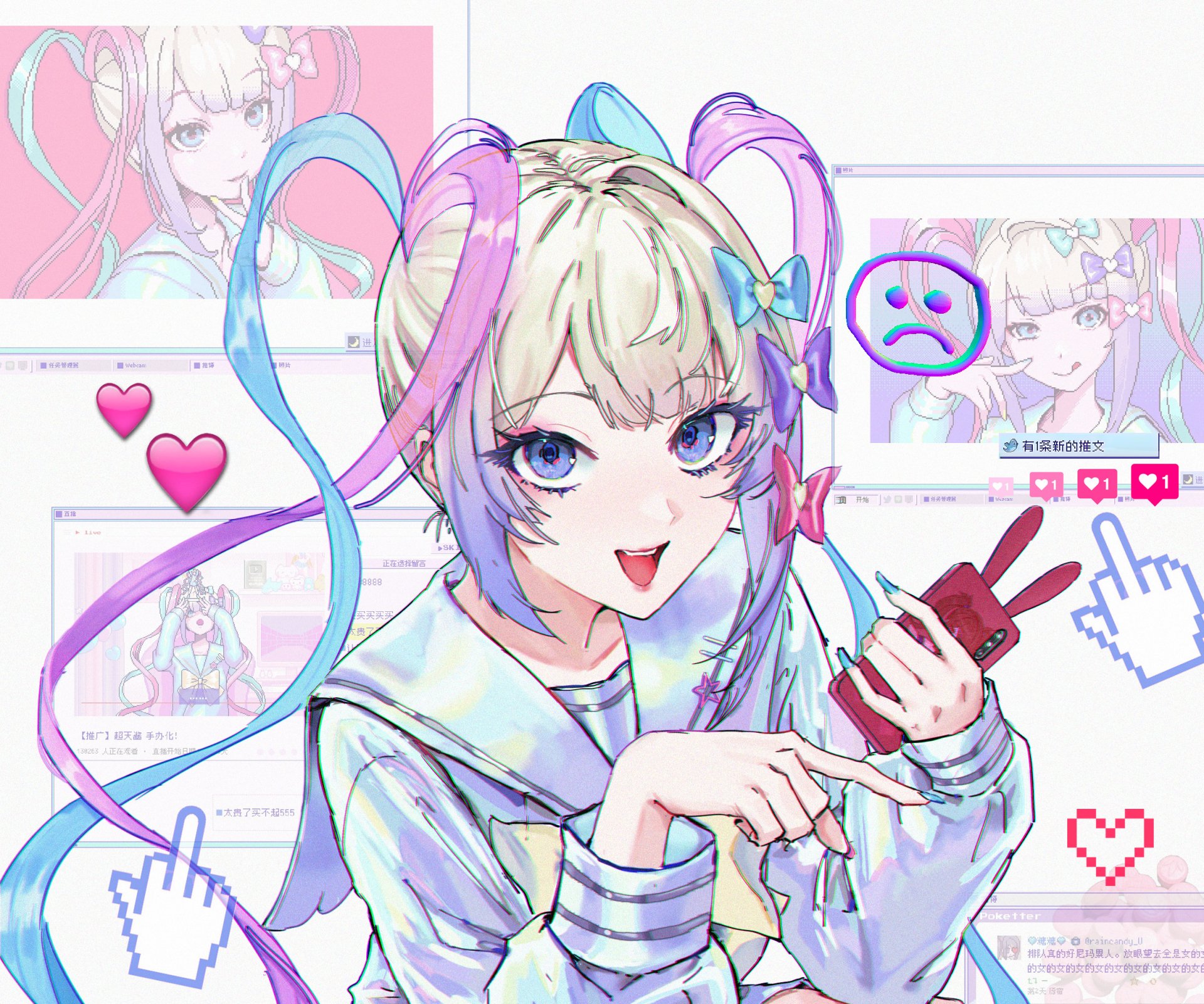 Download OMGkawaiiAngel-chan Video Game NEEDY GIRL OVERDOSE HD Wallpaper