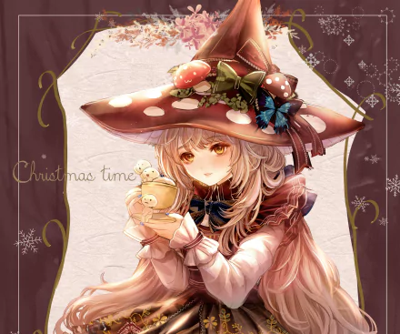 witch hat Anime girl anime girl HD Desktop Wallpaper | Background Image