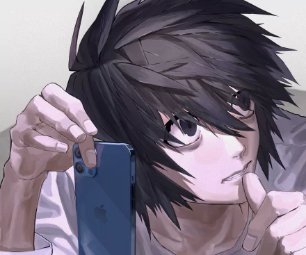 L (Death Note) Anime Death Note HD Desktop Wallpaper | Background Image