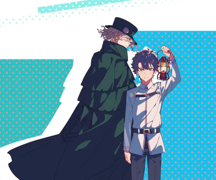 Avenger (Fate/Grand Order) Edmond Dantes (Fate/Grand Order) Ritsuka Fujimaru Anime Fate/Grand Order HD Desktop Wallpaper | Background Image