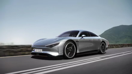 electric car silver car vehicle Mercedes-Benz Vision EQXX HD Desktop Wallpaper | Background Image