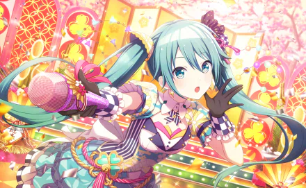Hatsune Miku video game Project Sekai: Colorful Stage! feat. Hatsune Miku HD Desktop Wallpaper | Background Image